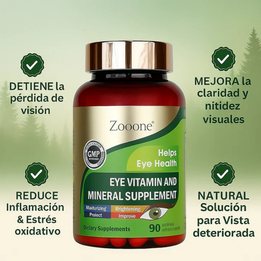ZOOONE® - Suplemento de Vitaminas y minerales de luteína y zeaxantina para los ojos