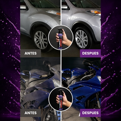 Shine Armor™ - Spray Premium Cerámico CERA RESTAURADORA DE PINTURA, BRILLO Y ELIMINA RASGUÑOS