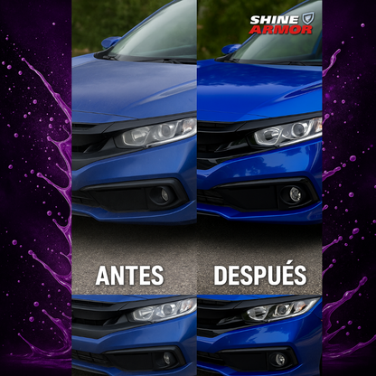 Shine Armor™ - Spray Premium Cerámico CERA RESTAURADORA DE PINTURA, BRILLO Y ELIMINA RASGUÑOS