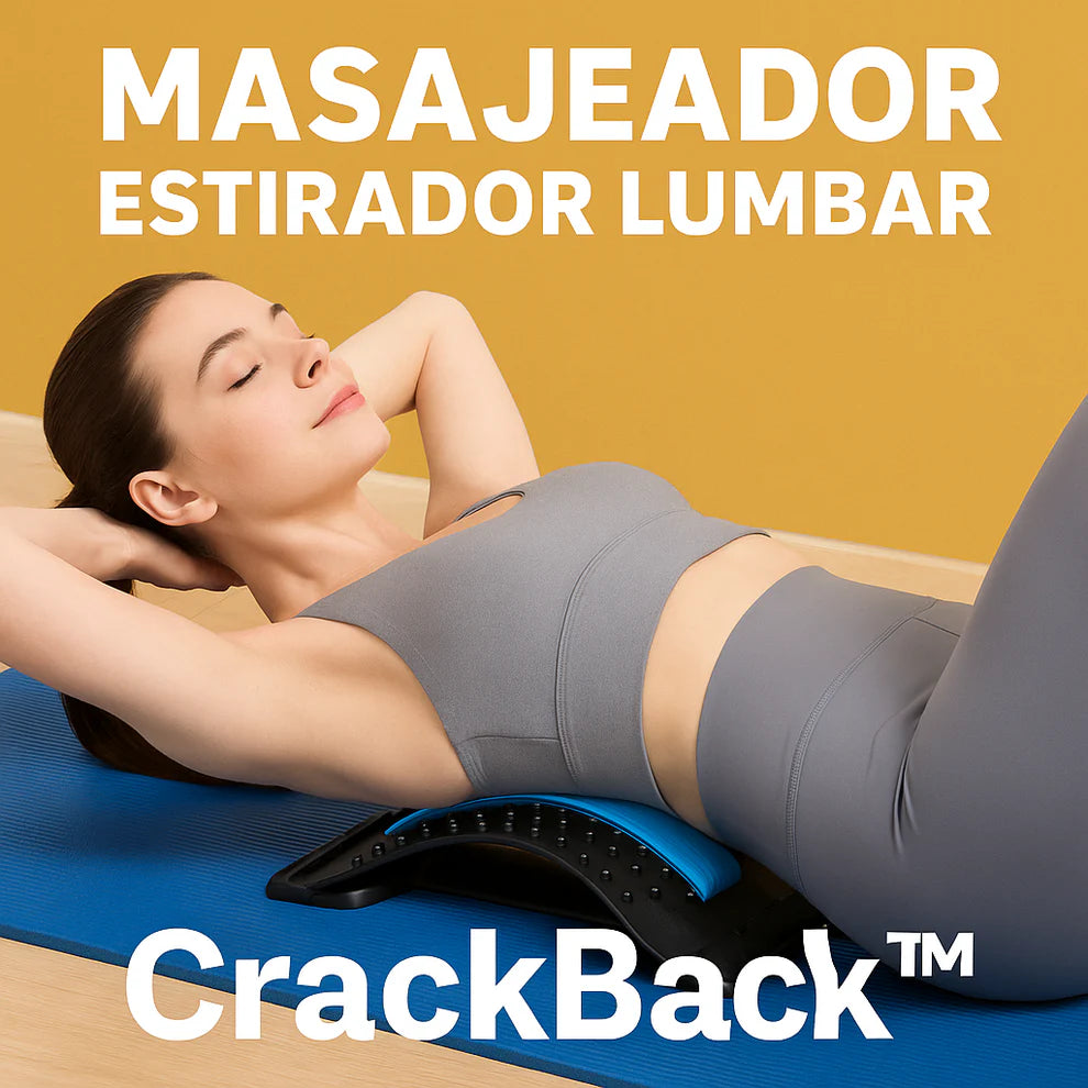 CrackBack™ l Novedoso Masajeador Estirador Lumbar - Alivia el dolor lumbar en solo 10 minutos al día